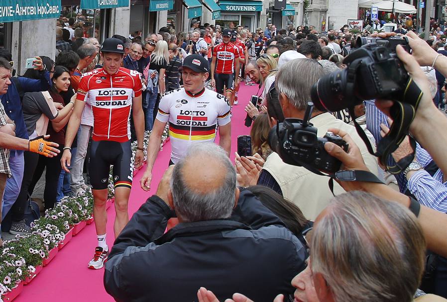 Andre Greipel apre la passerella per la Lotto Soudal. Il tedesco  uno dei nomi pi caldi per le volate del Giro. Bettini